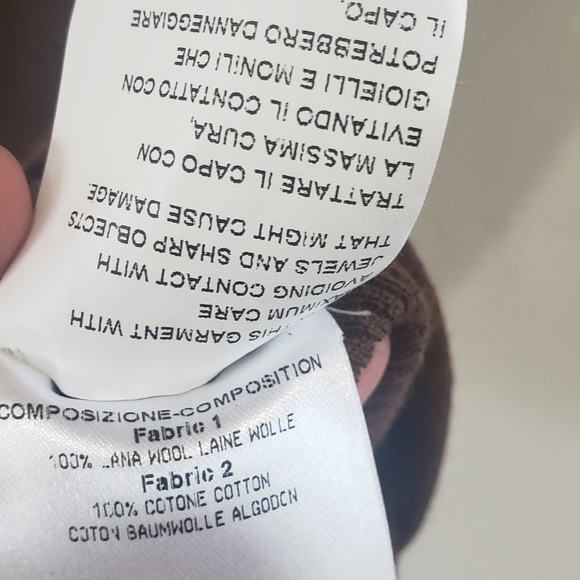 authentic GUCCI knit sleeveless tank top sweater v neck brown size Large - Picture 6 of 9